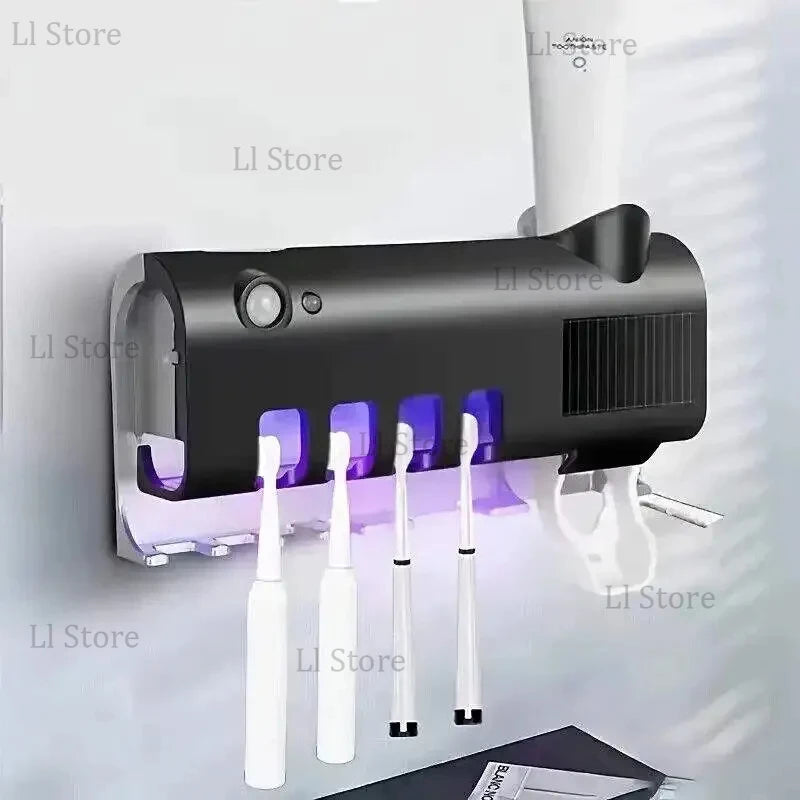 Automatic Solar Energy UV Toothbrush Holder